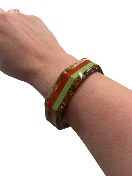 MULTI LAYERED HEX BANGLE