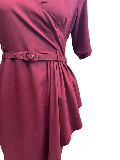 COLLECTIF PLUM DRESS | 2XL