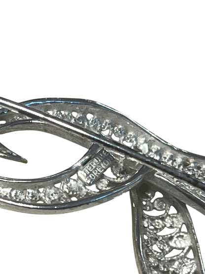 STERLING FIREBIRD BROOCH