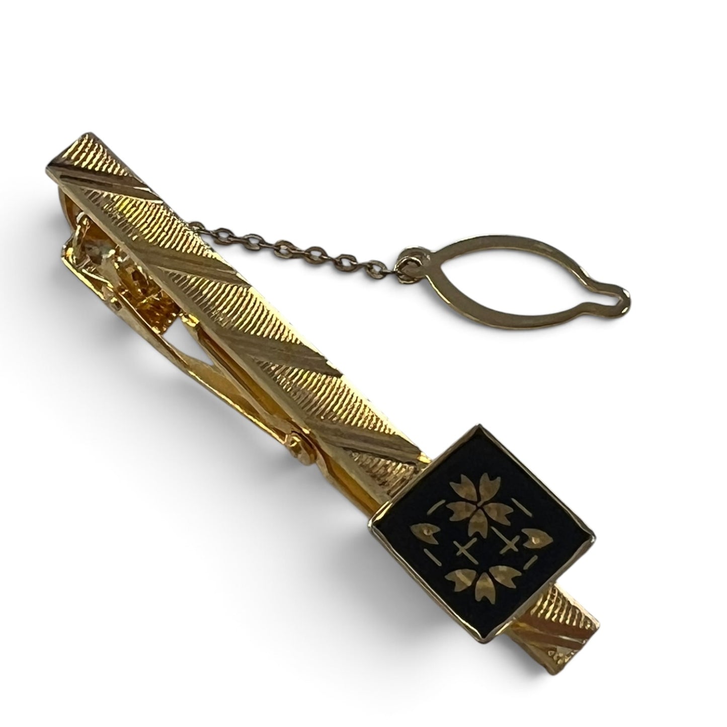 DAMASCENE TIE CLIP
