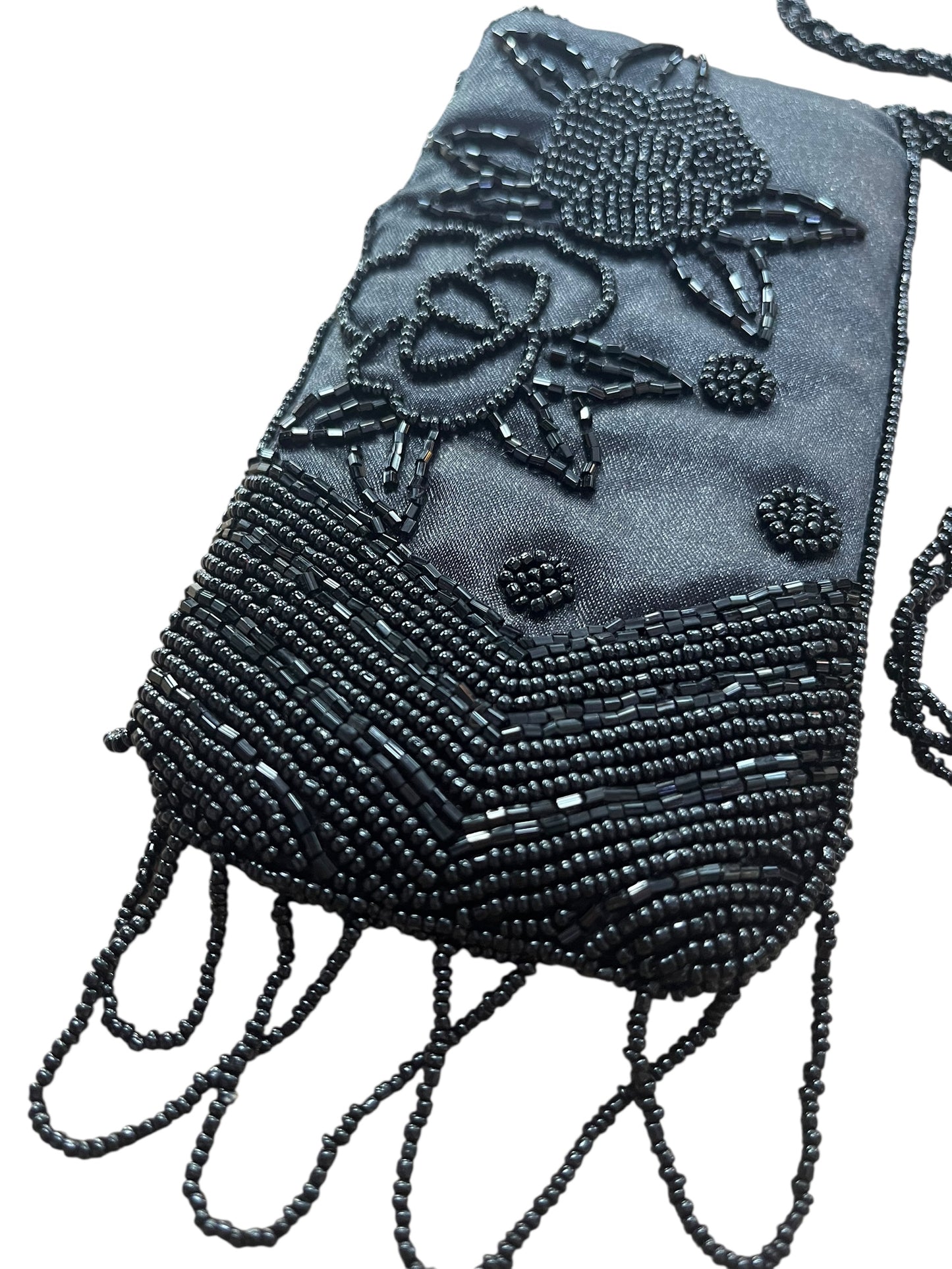LONG BEADED PURSE