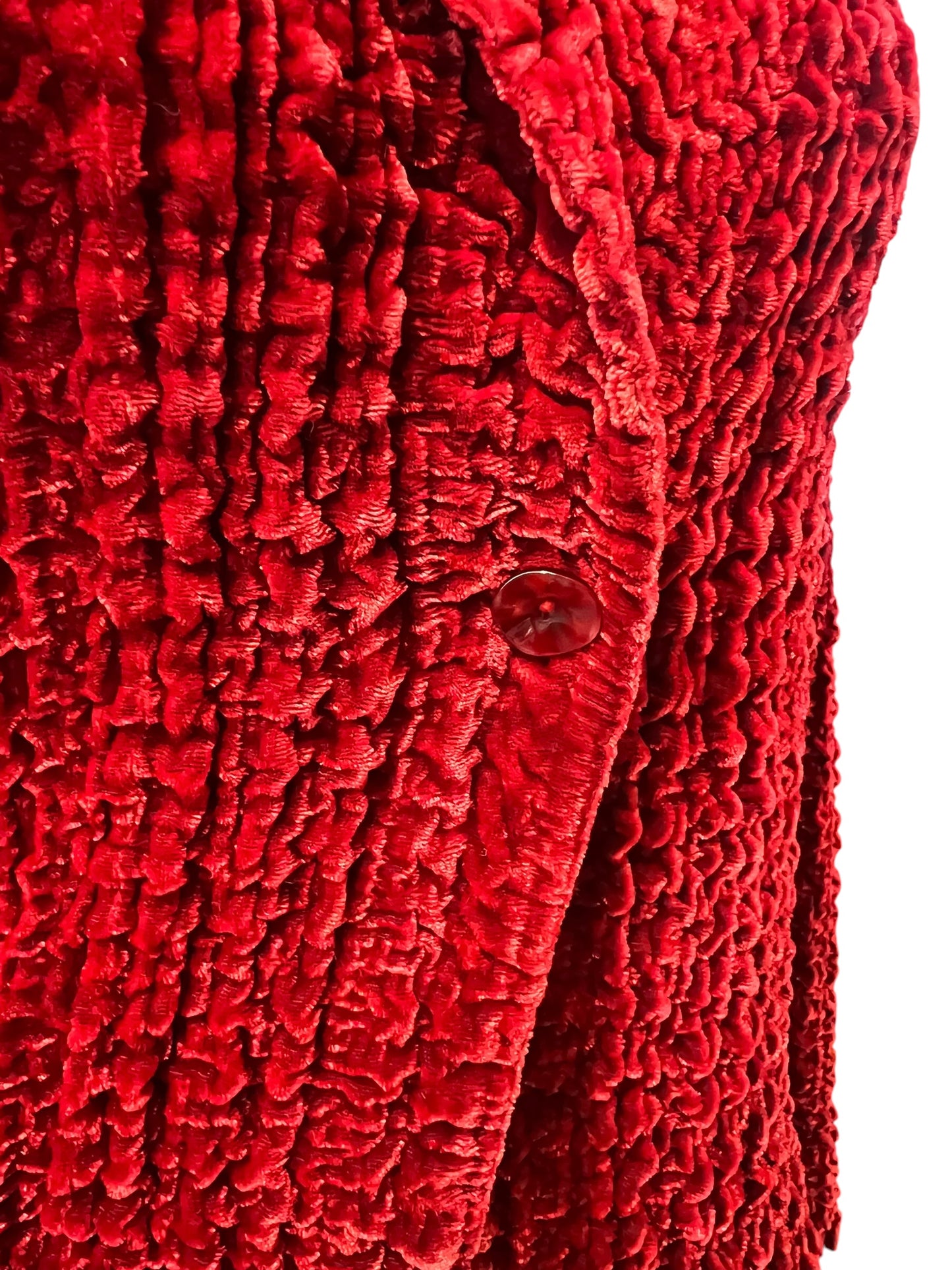 CELESTE RED VELVET CARDY | M