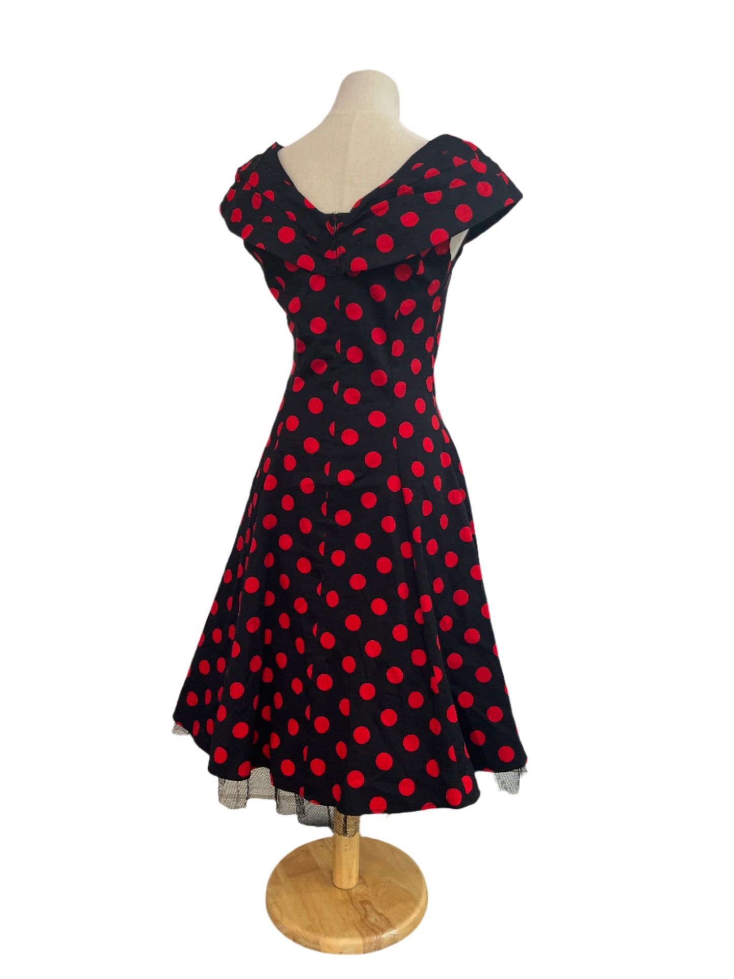 HEARTS & ROSE POLKADOT DRESS SZ 10