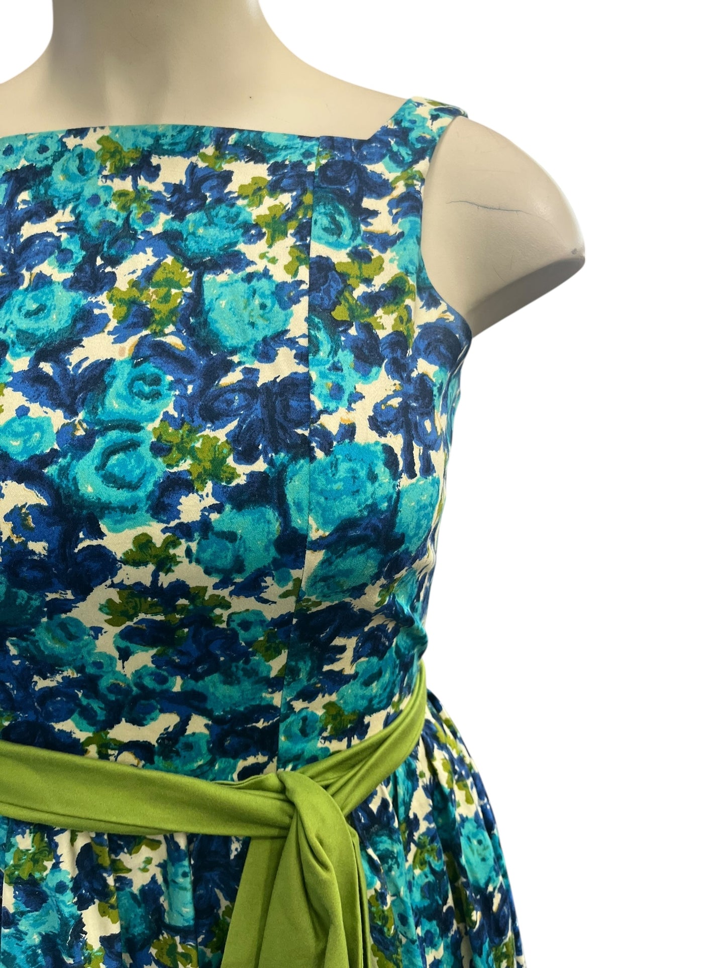 PIN UP GIRL BLUE DRESS | L