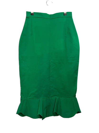 HONEY LAMOUR GREEN WIGGLE SKIRT | 8/10