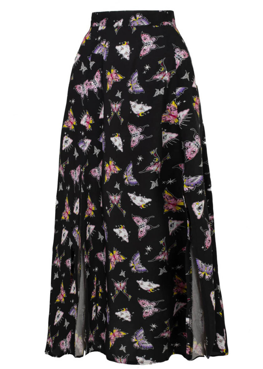 HELL BUNNY MOTH SKIRT | M