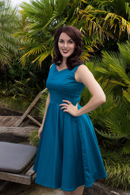 VANESSA KELLY SAPPHIRE MALTIDA DRESS SZ 10