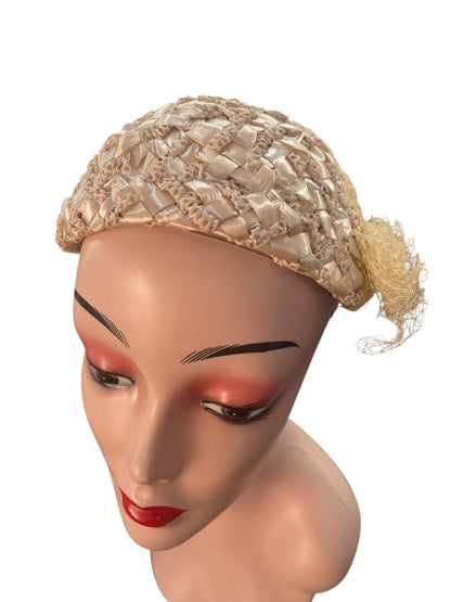 RAFFIA HALF HAT