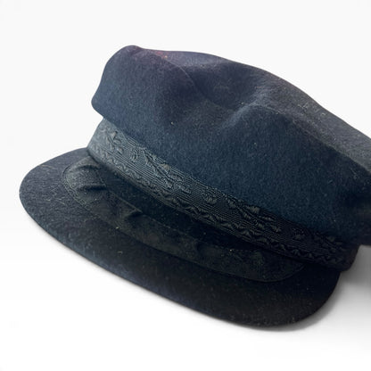 ESKAY BLACK WOOL CAP
