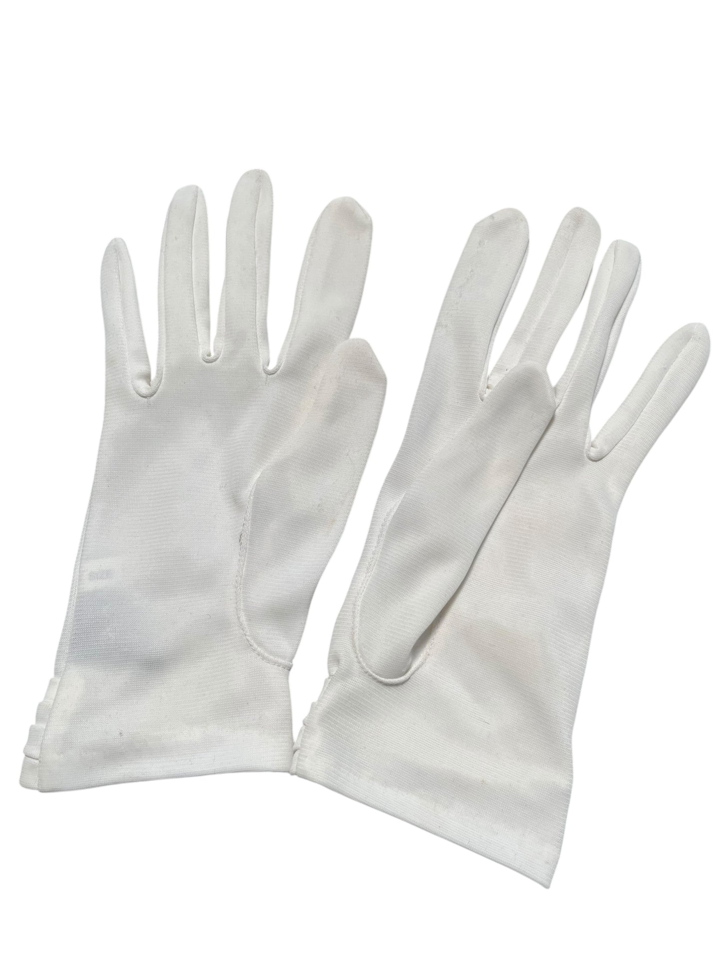 WHITE BOW GLOVES