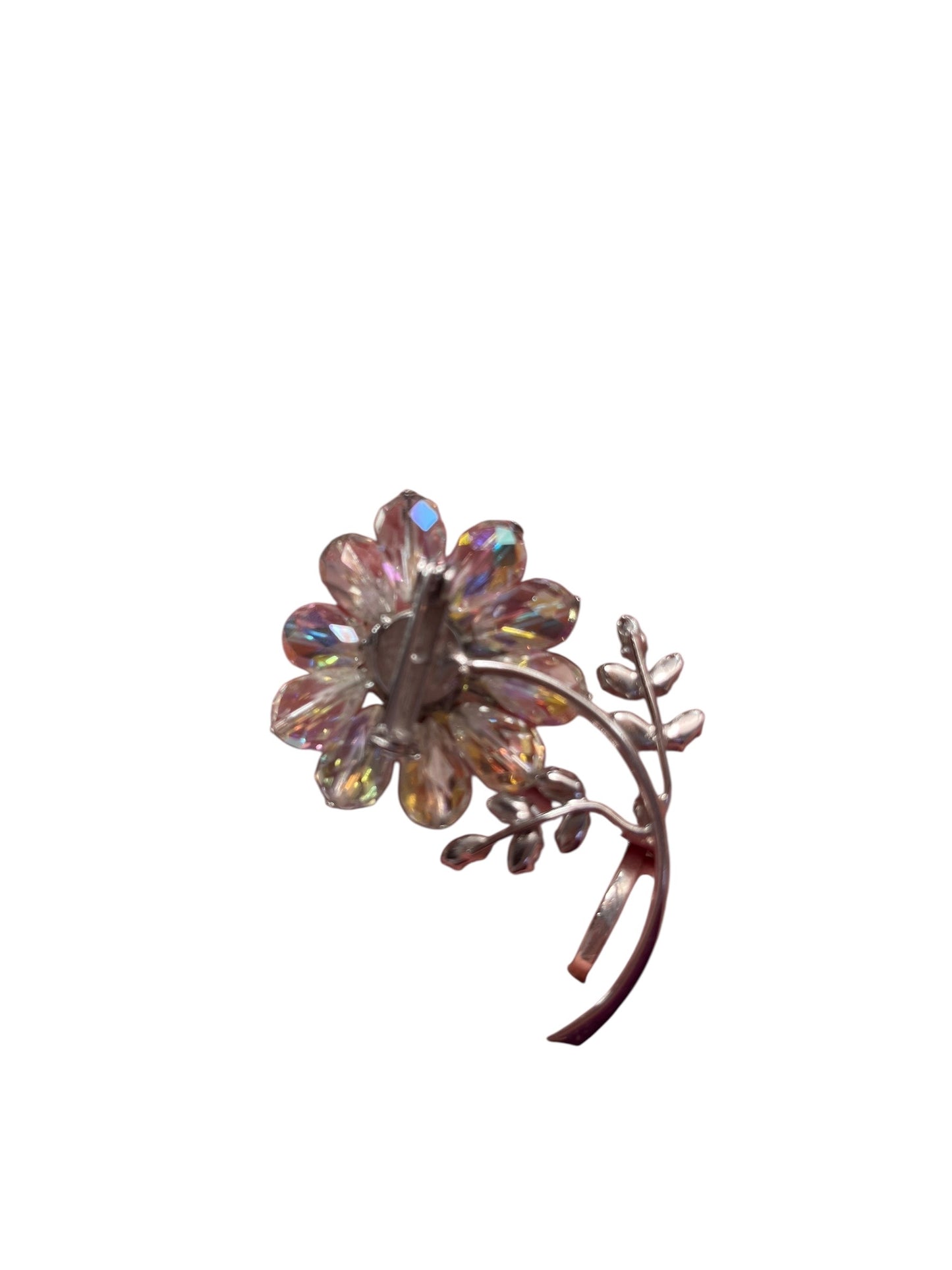 BOREALIS CRYSTAL LEAF BROOCH