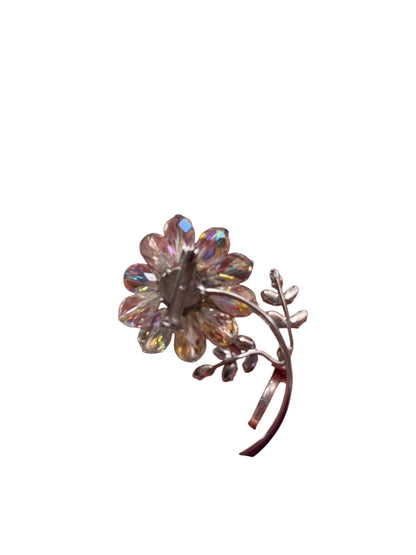 BOREALIS CRYSTAL LEAF BROOCH