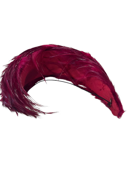 RED FEATHER HEADPIECE