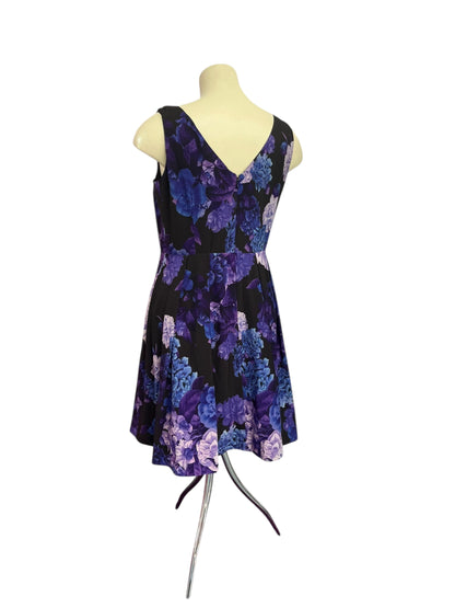CITY CHIC PURPLE HYDRANGA DRESS SZ S/16