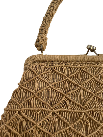 COTTON WEAVE HANDBAG (GOOD SIZE!)