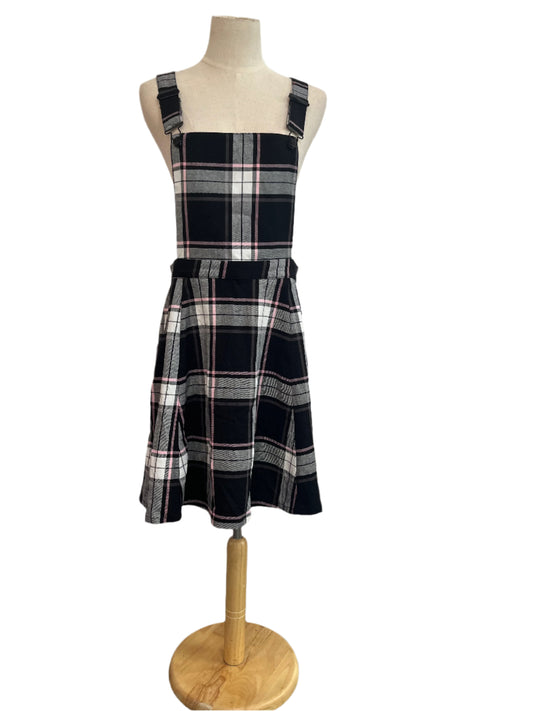 BLACK FRIDAY TARTAN PINAFORE DRESS sz 12