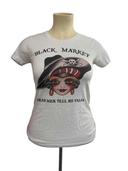 BLACK MARKET ART PIRATE T.SHIRT SZ L/14