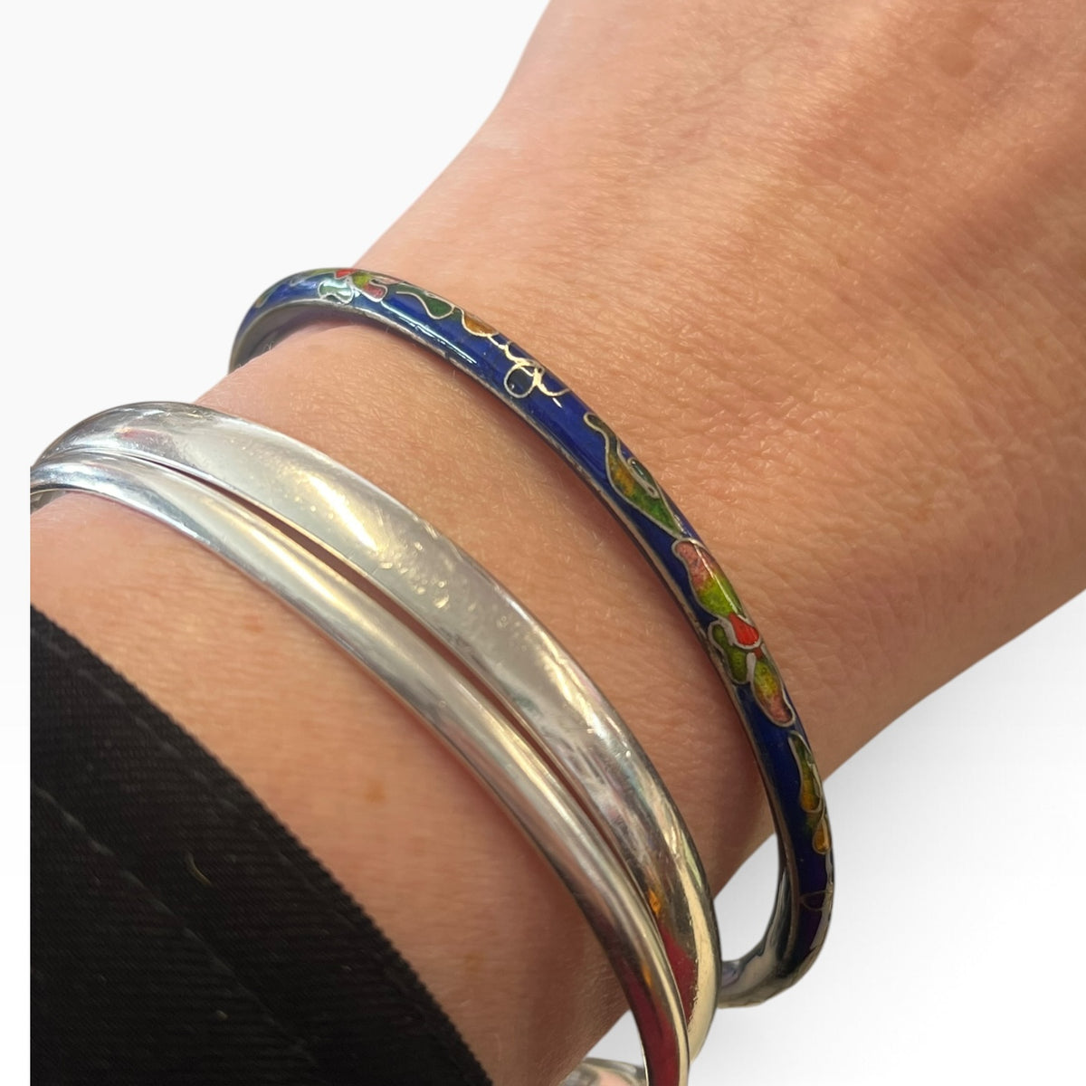 BLUE CLOISONNE ENAMEL BANGLE