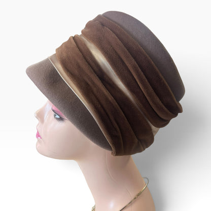 BROWN AUDREY HAT