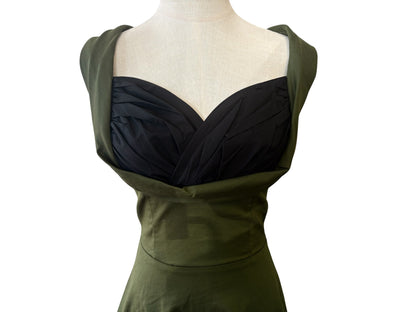ARMY GREEN DARLENE DRESS | 8