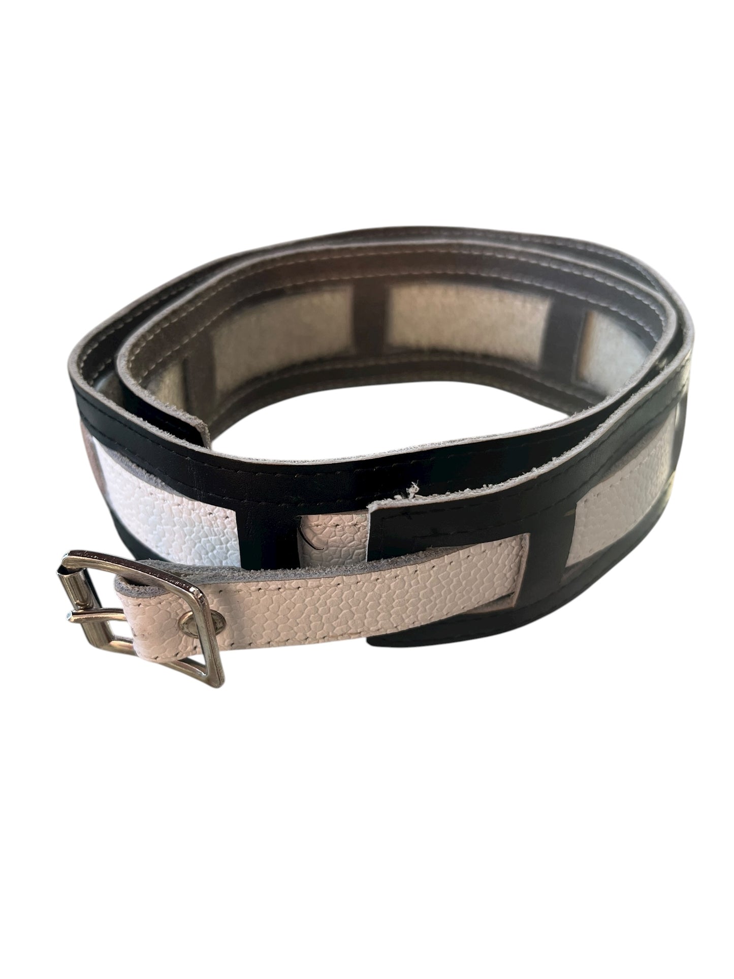 B&W LEATHER BELT | S
