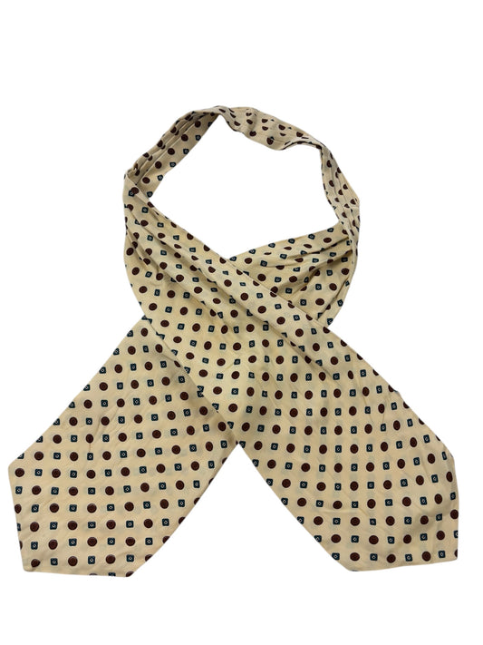 CREAM GEOMETRIC PRINT CRAVAT