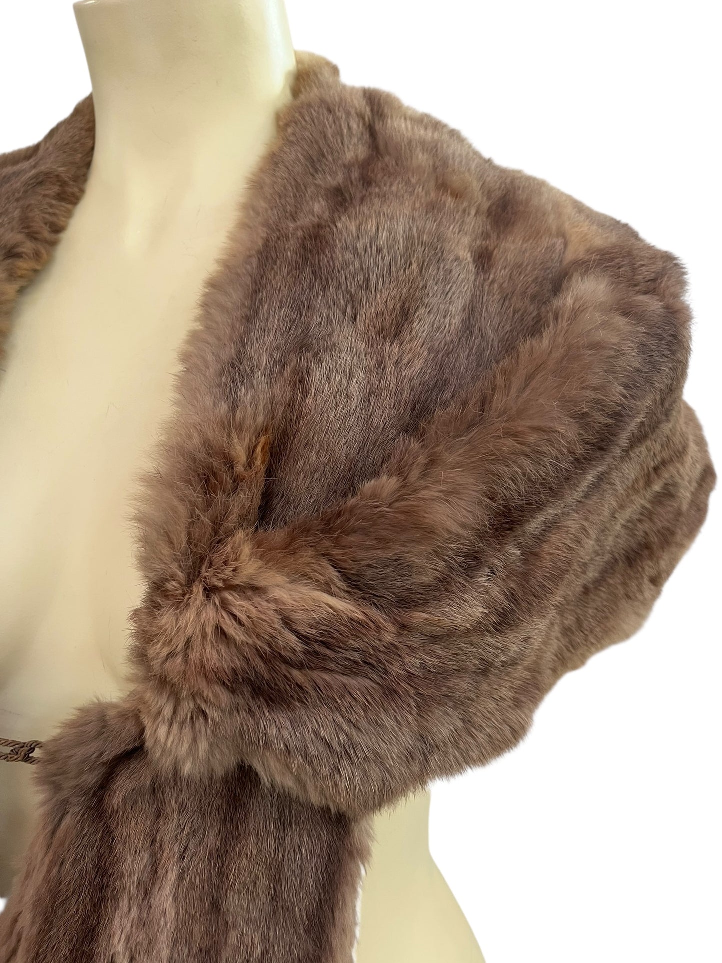 TAUPE TONED FUR STOLE