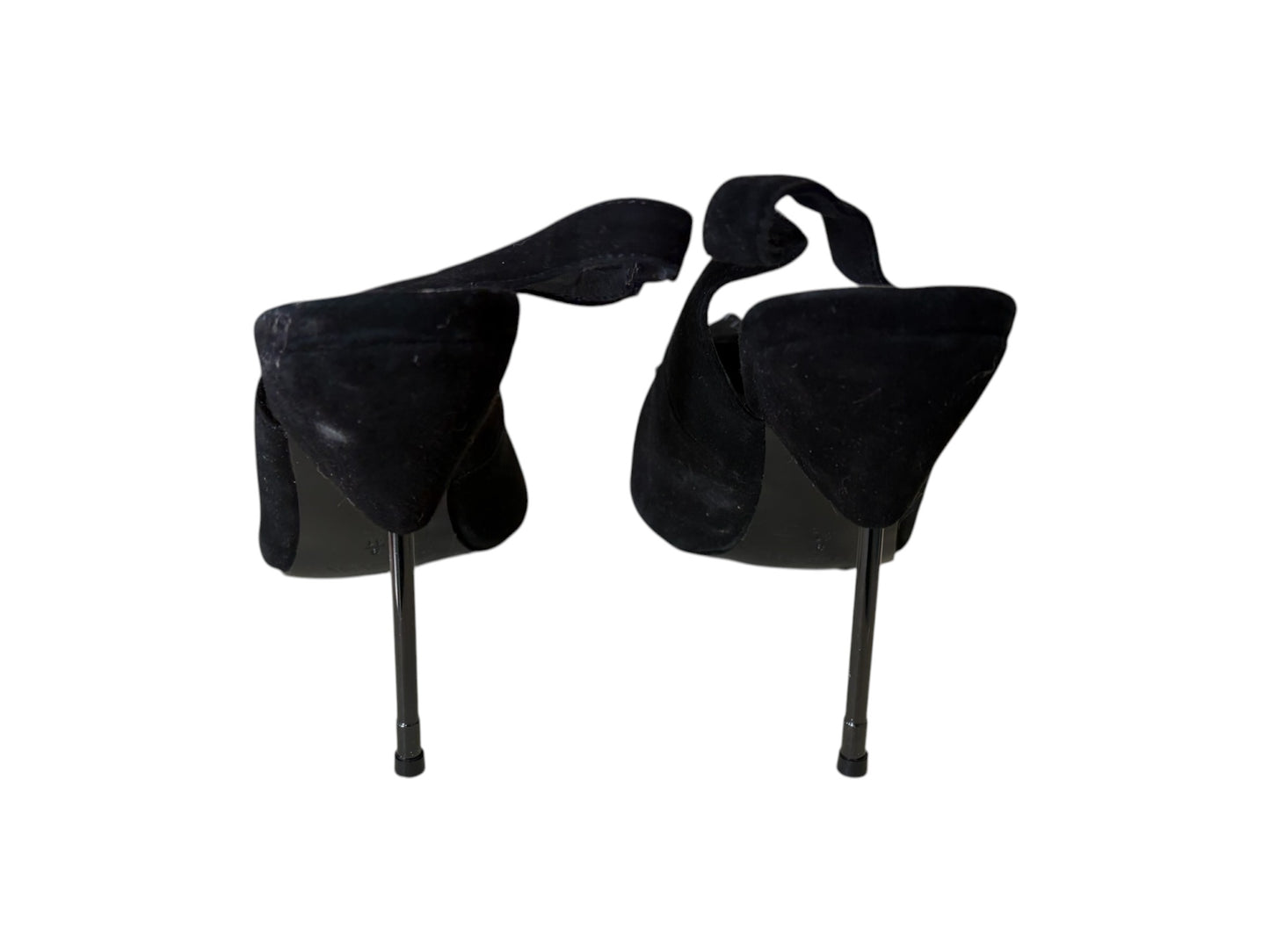 STUDDED BLACK SUEDE STILETTOS | 41
