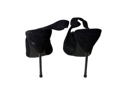STUDDED BLACK SUEDE STILETTOS | 41