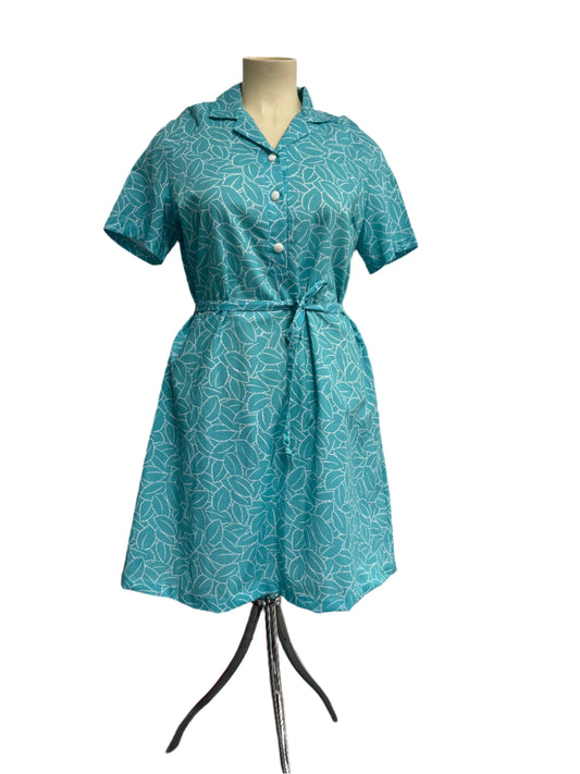 MINT LEAF SHIRT WAISTER DRESS sz 18