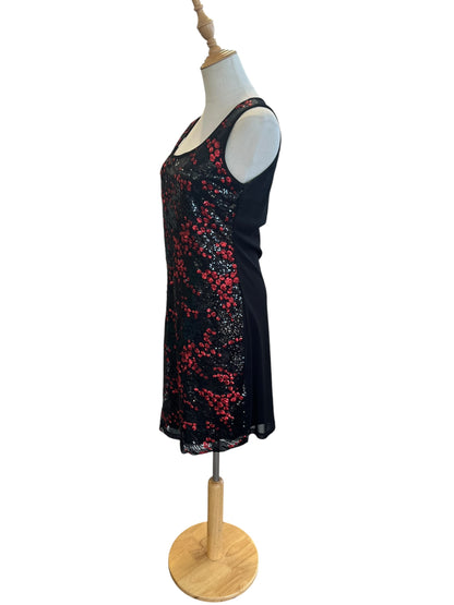CHASE 7 RED & BLACK SEQUIN DRESS | 8