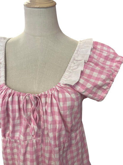 DANGERFIELD PINK GINGHAM DRESS | 10
