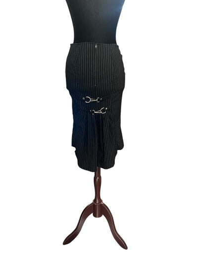 LIP SERVICE PINSTRIPE BUCKLE SKIRT | S