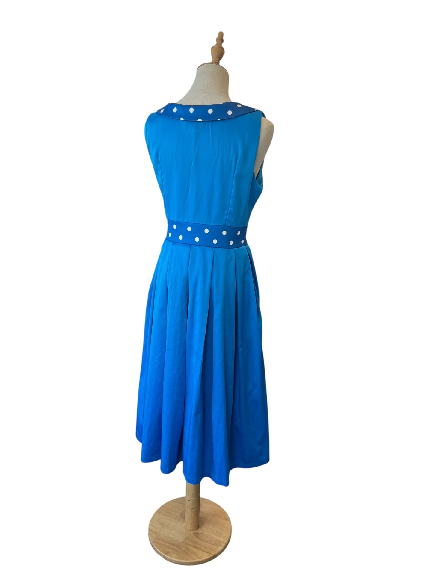LINDY BOP BLUE POLKADOT DRESS | 12
