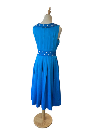 LINDY BOP BLUE POLKADOT DRESS | 12