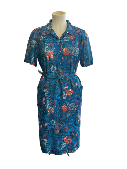 KENWALL BLUE FLORAL DRESS | 20