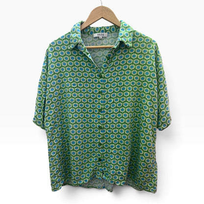 DAZIE GREEN & BLUE FLOWER SHIRT | 14