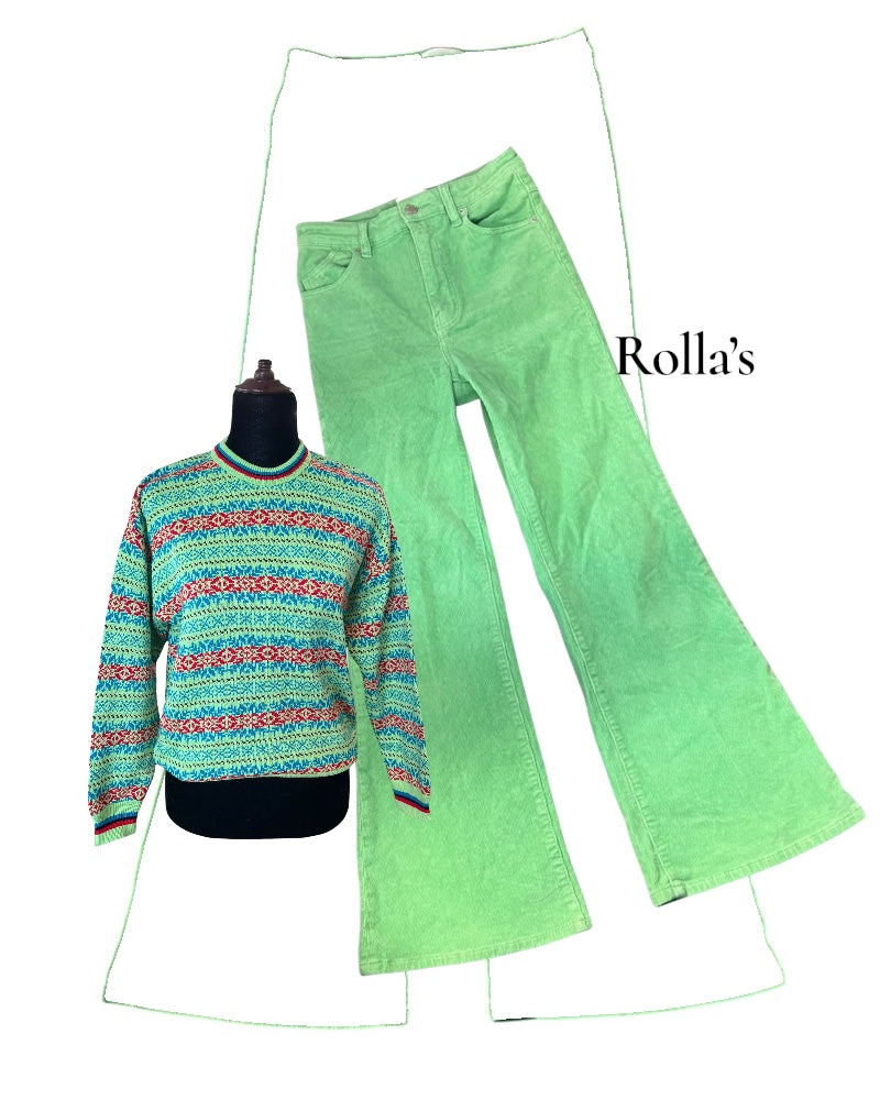 GREEN KNIT JERSEY | 8