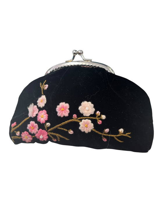 TASMIN COOPER VELVET PURSE