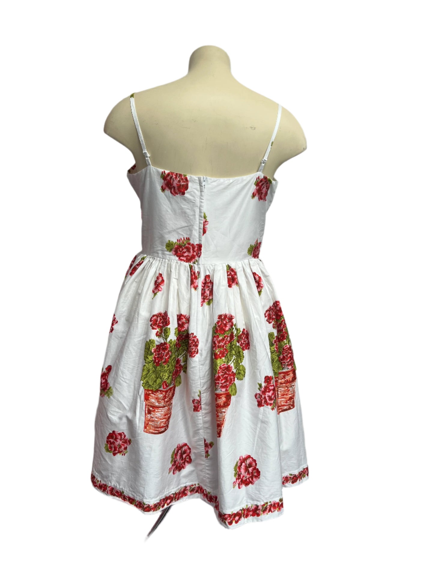 RETROSPECTD CINDY FLOWER POTS DRESS sz 18