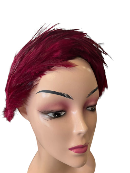 RED FEATHER HEADPIECE
