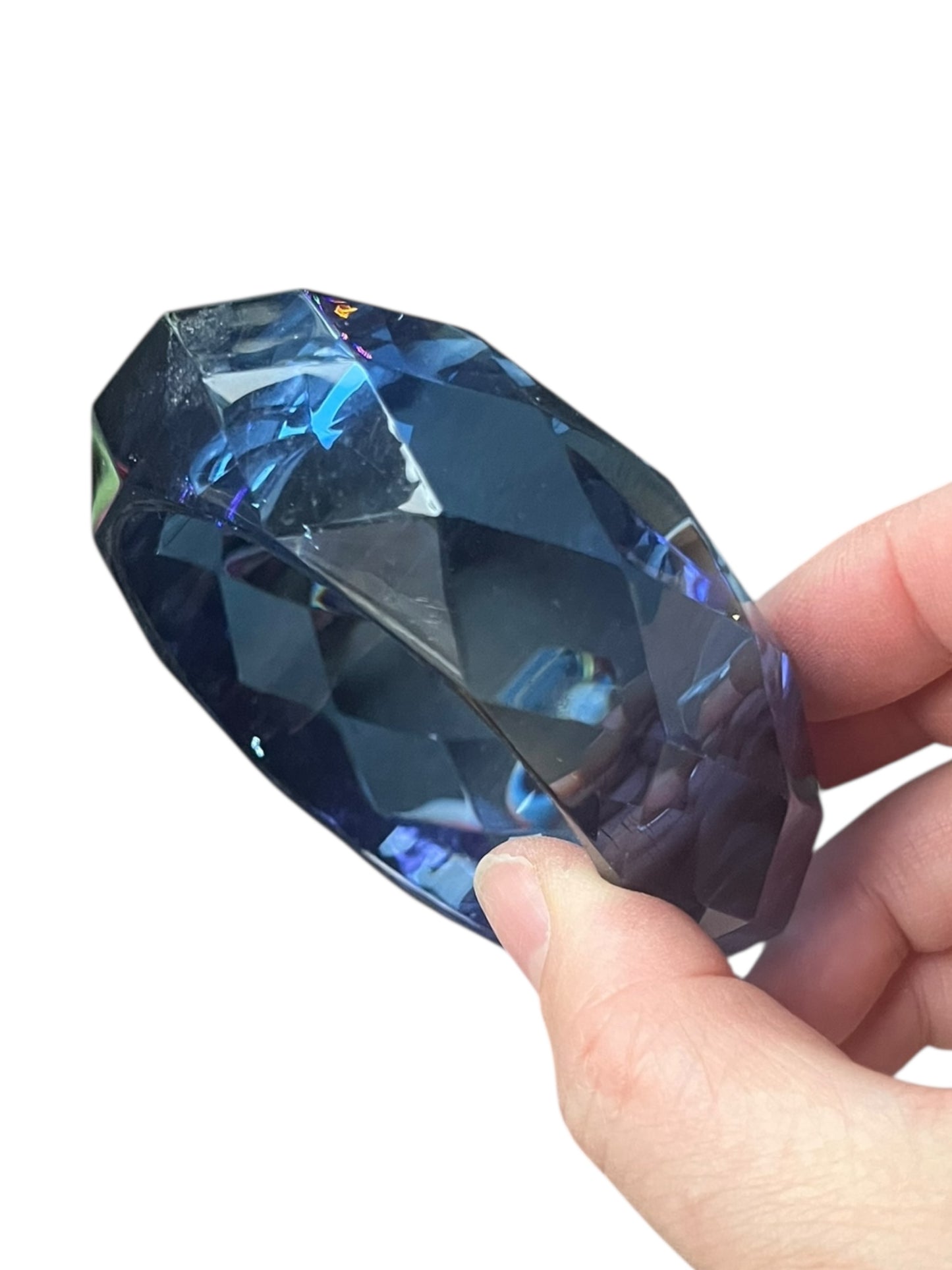 BLUE DIAMOND CUT BANGLE