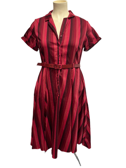COLLECTIF  - RED STRIPED DRESS sz 8