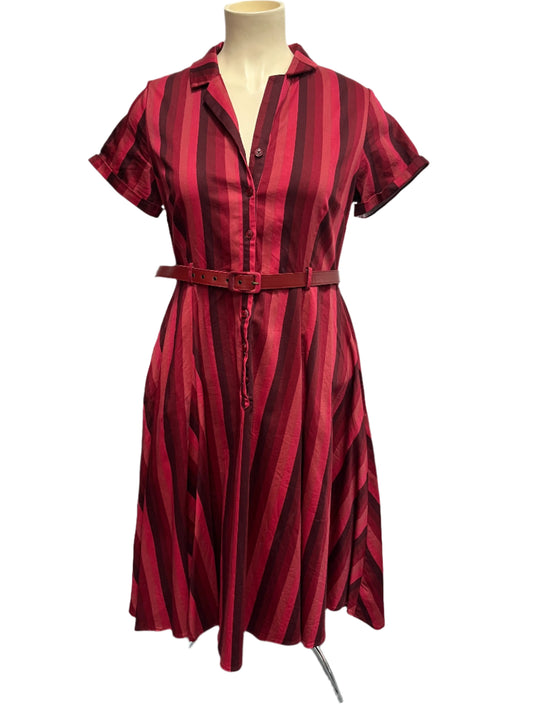 COLLECTIF  - RED STRIPED DRESS sz 8