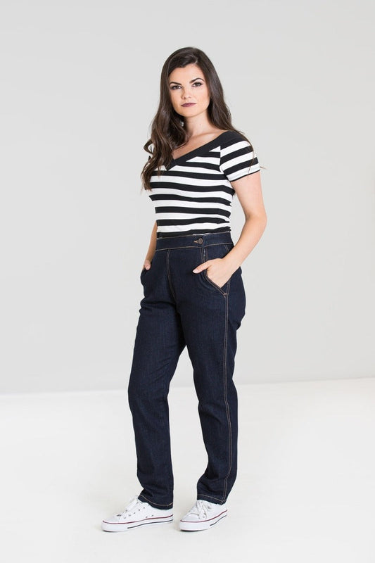 HELL BUNNY BLUE JEANS | 10