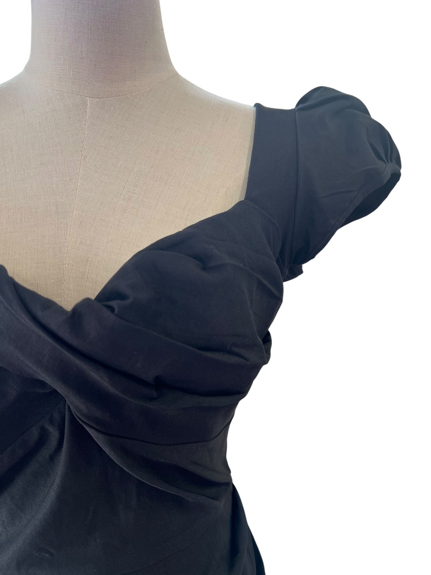 STOP STARING BLACK WIGGLE DRESS | 14