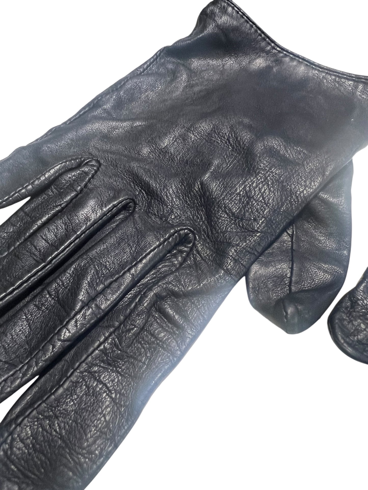 BLACK LEATHER GLOVES S/M