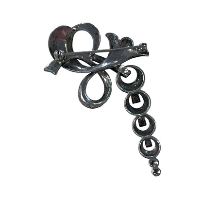 CASCADING MARCASITE BROOCH