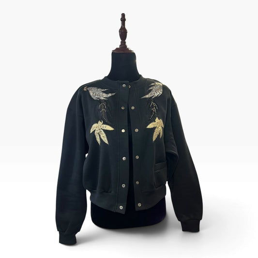 BLACK SWEATER JACKET | 14