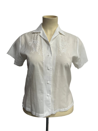DAFFIDOL WHITE BLOUSE SZ L/14